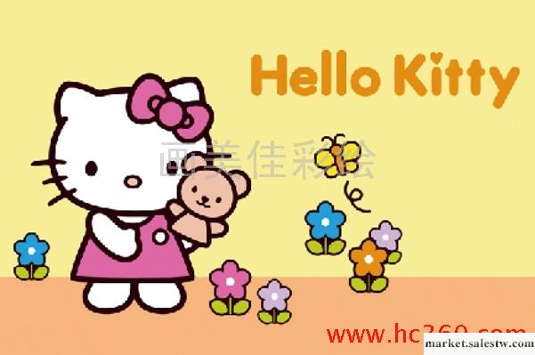 供應河北數字油畫/畫美佳數字油畫/diy油畫/hello kitty工廠,批發,進口,代購