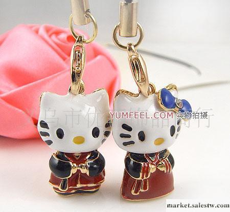 情侶手機小掛件 HELLO KITTY 情侶手機掛工廠,批發,進口,代購