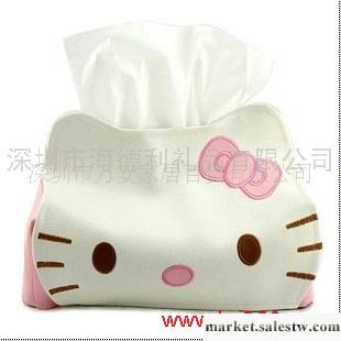 hello kitty皮質紙巾套/方形抽取式紙巾盒工廠,批發,進口,代購