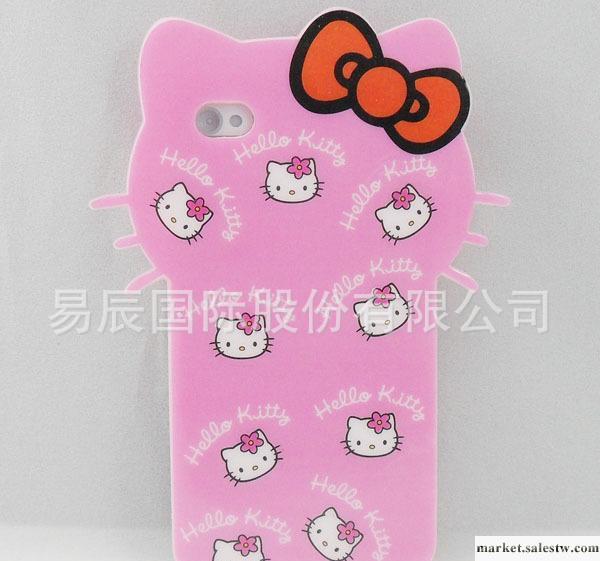 供應新款大頭hello kitty 蘋果手機保護套 IPHONE4保護殼 帶包裝工廠,批發,進口,代購