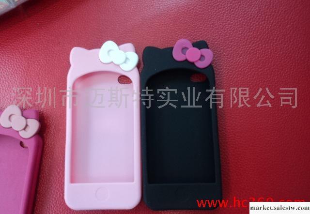 Hello Kitty iPhone 4 4S 蝴蝶結硅膠套 蘋果4代手機保護外殼工廠,批發,進口,代購