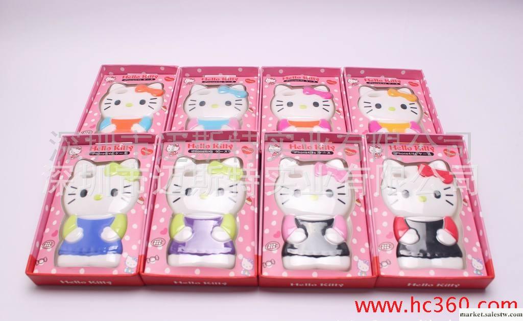 可愛3D立體hello kitty 蘋果iphone4/4s手機殼外殼保護套_2工廠,批發,進口,代購