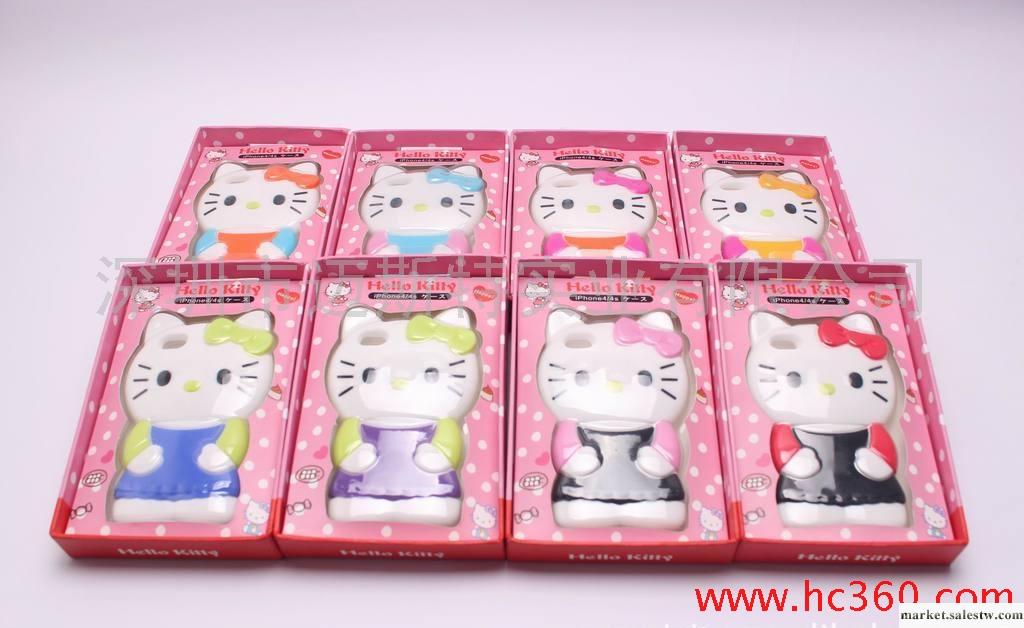 可愛3D立體hello kitty 蘋果iphone4/4s手機殼外殼保護套_1工廠,批發,進口,代購