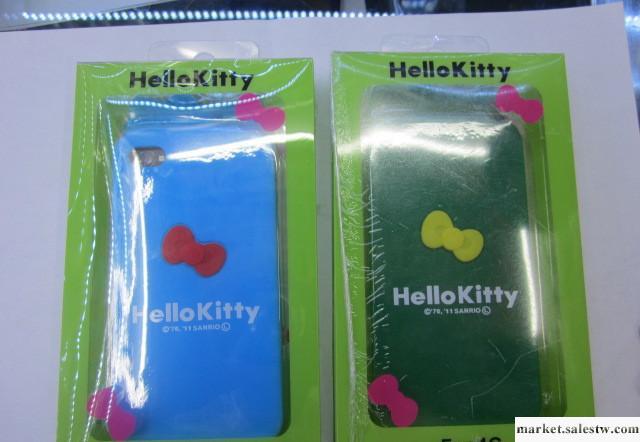 日本Hello Kitty iphone 4 軟硅膠套外殼 立體帶耳朵蝴蝶結工廠,批發,進口,代購