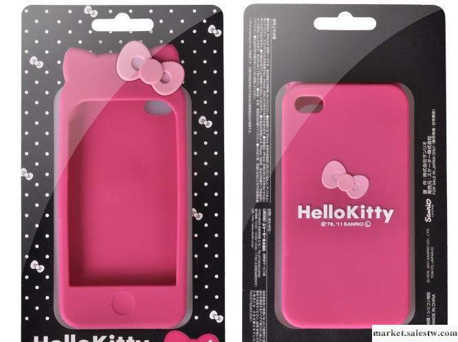 Hello Kitty 蝴蝶結 iPhone 4 硅膠套 外殼 手機保護套 現貨工廠,批發,進口,代購