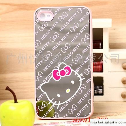 hellokitty iphone4 手機殼 卡通鏡面 4s外殼子 蘋果保護套工廠,批發,進口,代購