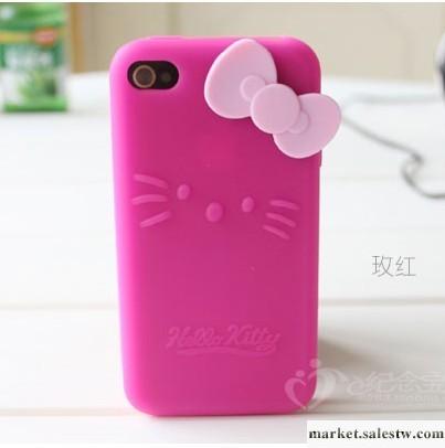 ◤碼表家◥ iPhone4 蘋果四代 蝴蝶結hello Kitty 硅膠套手機殼工廠,批發,進口,代購