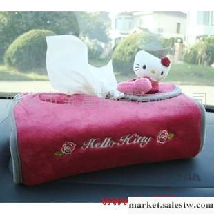 汽車用品 車內飾品HelloKitty玫瑰座式紙巾盒工廠,批發,進口,代購