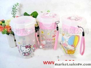 hello kitty 新款水杯/樂扣杯/卡通茶杯/密封杯 700ML 圖案隨機工廠,批發,進口,代購