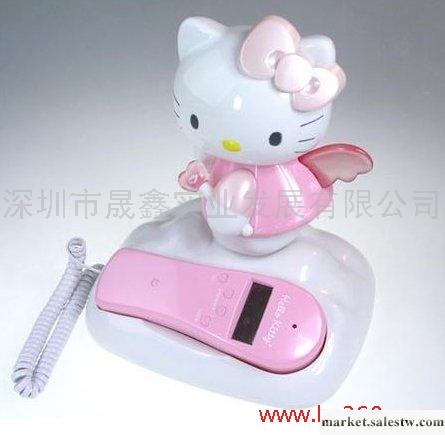 Hello Kitty 創意電話機/超可愛/來電顯示翅膀閃亮 天使翅膀閃燈工廠,批發,進口,代購