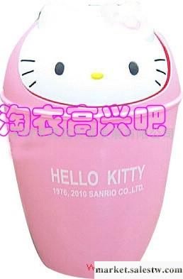 Hello Kitty 可愛垃圾桶 公仔頭搖蓋 卡通 粉色 家居 垃圾筒工廠,批發,進口,代購