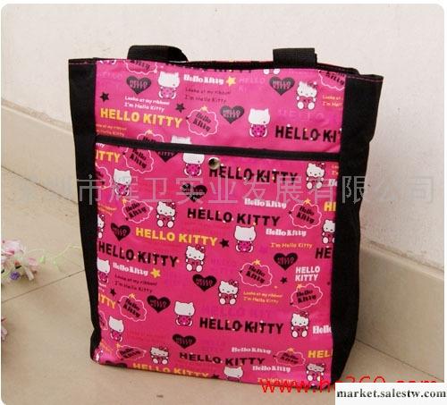 hello kitty新款玫紅豎款購物袋/環保袋/學生書包/手提包/單肩包工廠,批發,進口,代購