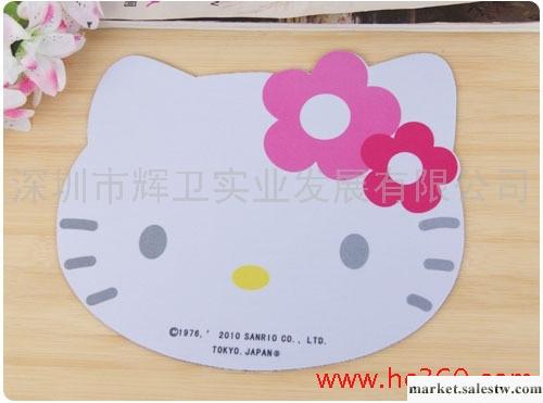 hello kitty貓頭戴花鼠標墊 Kitty鼠標墊 可愛卡通鼠標墊圖案隨機工廠,批發,進口,代購