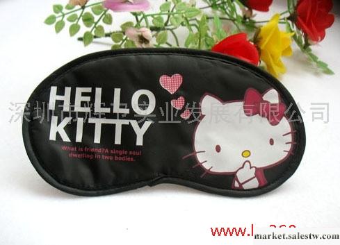 Hello Kitty拋愛心黑色眼罩遮光睡眠眼罩工廠,批發,進口,代購