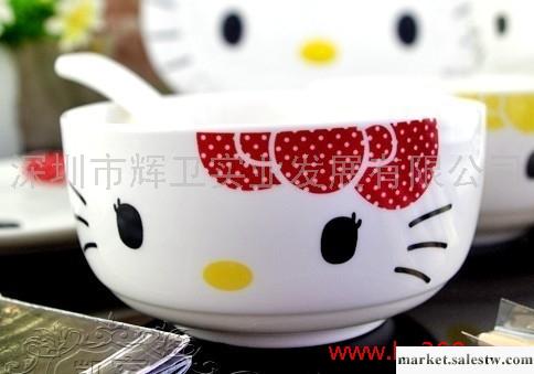 Hello kitty凱蒂貓骨瓷餐具碗陶瓷陶瓷碗韓式碗米飯碗瓷碗卡通工廠,批發,進口,代購