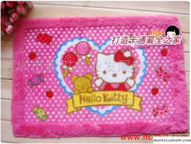 日韓新款上市Hello Kitty愛心地墊 座墊 裝飾墊 地毯　門墊工廠,批發,進口,代購
