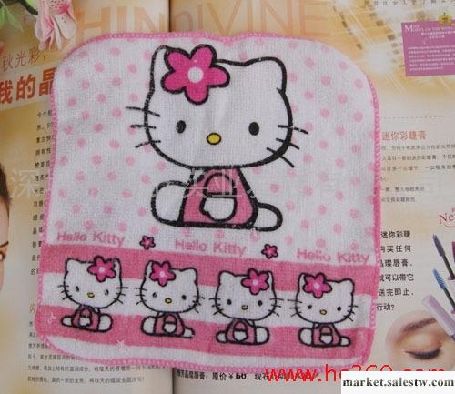 瘋狂熱銷！！Hello Kitty4只KT粉色毛巾 小方巾 小手帕工廠,批發,進口,代購