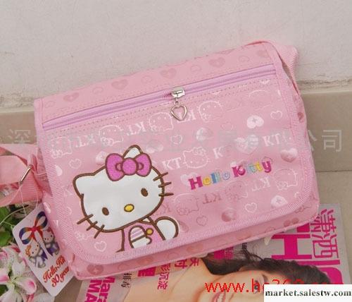 賣瘋啦Hello Kitty側姿粉色書包 斜挎包 學生書包兒童書包工廠,批發,進口,代購