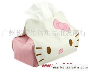 商城正品 維康經典卡通KT 可愛hello kitty皮革防水紙巾抽 100g工廠,批發,進口,代購