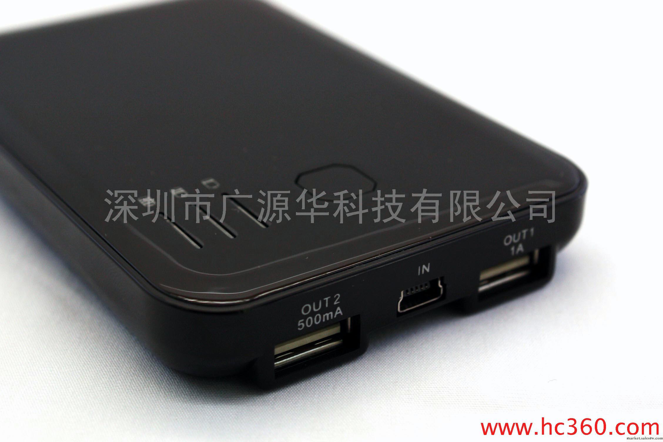 供應 雙USB 5000毫安 iphone htc moto 外置移動電源工廠,批發,進口,代購