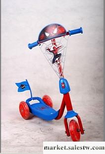 供應最新款 蜘蛛俠兒童三輪滑板車 超級酷超級拉風工廠,批發,進口,代購