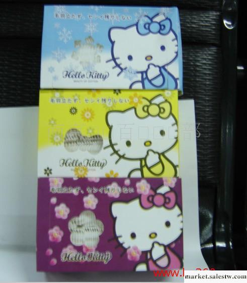 供應HELLO KITTY卡通化妝棉100％天然棉工廠,批發,進口,代購