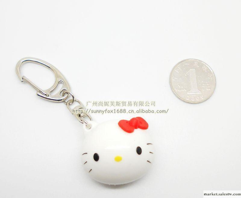 廠家直銷 兒童飾品卡通 kt貓hello kitty貓 硅膠鑰匙扣掛表吊墜表工廠,批發,進口,代購