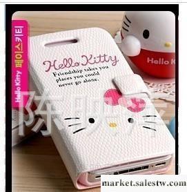 iphone 4Hello Kitty皮套 蘋果4代 書本式左右開手機套工廠,批發,進口,代購