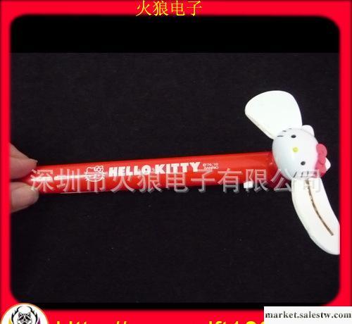 hello kiitty風扇筆，hello kitty廣告筆，深圳發光筆禮品廠家工廠,批發,進口,代購