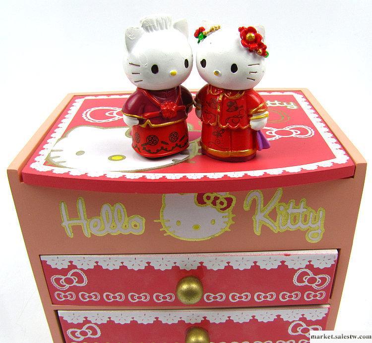 動漫周邊 家居hello kitty木制首飾盒/化妝盒 可愛禮品 A8-029工廠,批發,進口,代購