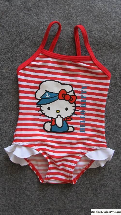 供應兒童HELLO KITTYHK8514外貿泳衣 HELLO KITTY工廠,批發,進口,代購