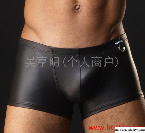 供應男式內褲仿皮面料大平角褲男士情趣內褲男士內褲錦綸OEM代發批發工廠,批發,進口,代購