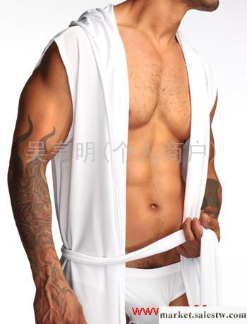 供應團批N2N白色絲滑浴袍配套情趣內褲代發柔軟時尚舒服/男式三角褲工廠,批發,進口,代購