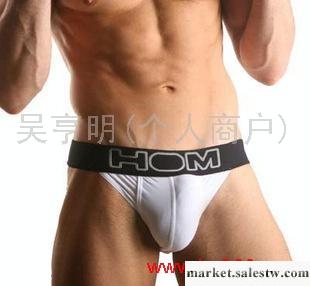 供應男士內褲HOM Sports系列白色三角男士情趣內褲批發代理免費加盟工廠,批發,進口,代購