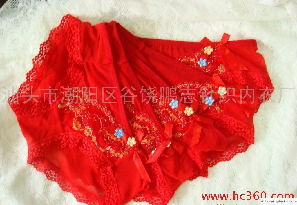 558#廠家直供庫存網目性感情趣雙色花邊女式內褲工廠,批發,進口,代購