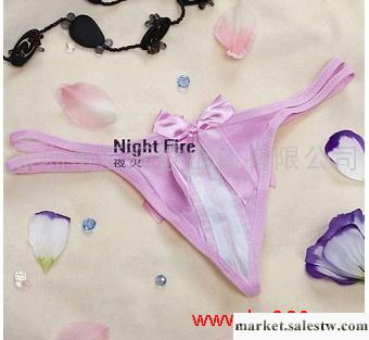 供應夜火情趣內衣、粉色透紗蝴蝶結丁字褲工廠,批發,進口,代購