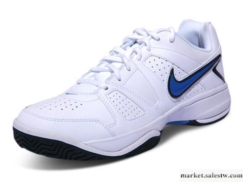 供應名牌熱賣男女鞋批發耐克(nike) 男網球鞋 白/暗藍/深藻綠 488141工廠,批發,進口,代購