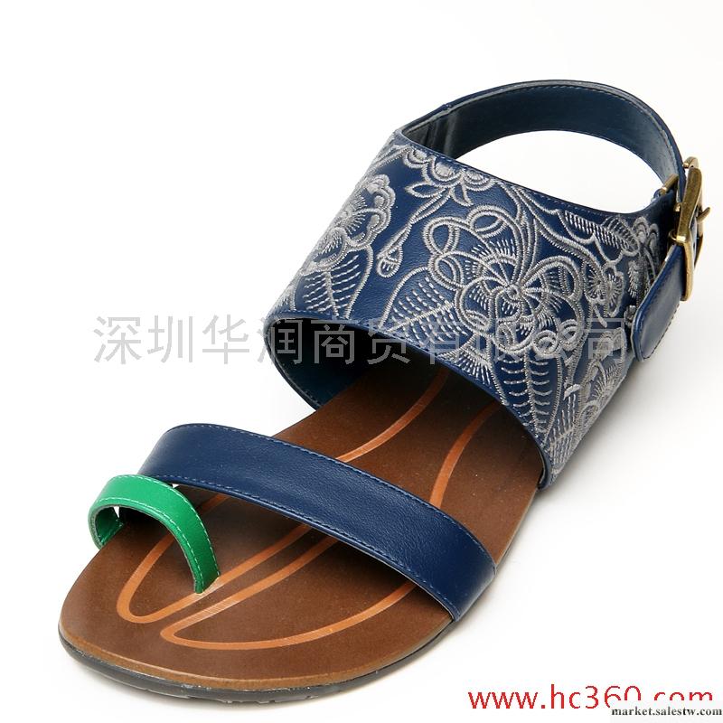 裂帛 2012新款女鞋夾趾平跟涼鞋22190014江上漁者批發・進口・工廠・代買・代購