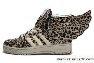 供應三葉草豹紋翅膀鞋男鞋女鞋高幫板鞋2012秋冬毛絨保暖鞋批發・進口・工廠・代買・代購