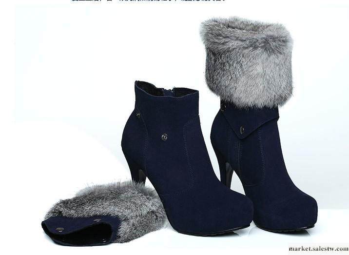 供應時尚女鞋香尓路787款 時尚真皮 有毛 鉆石飾扣批發・進口・工廠・代買・代購