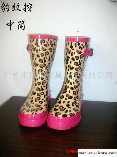 豹紋控最愛2012新款粉豹紋橡膠雨鞋女鞋雨靴中筒工廠,批發,進口,代購