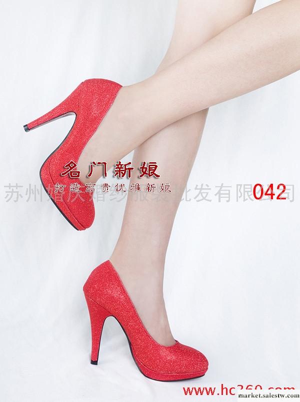 新娘鞋/婚鞋/女鞋/高檔單鞋，平時也可以穿的婚鞋/閃亮布面042批發・進口・工廠・代買・代購