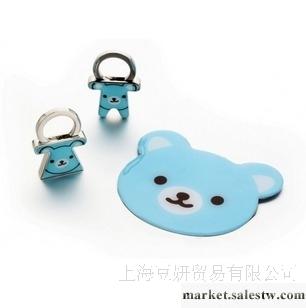 【12.12】HOLI工廠*HOLI動物形不碎鏡鑰匙扣套裝HL050-05藍熊/化妝批發・進口・工廠・代買・代購