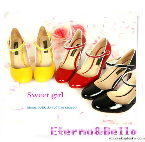 供應Eterno&bello日系瑪麗珍真皮高跟糖果色單鞋女鞋eb6018-13批發・進口・工廠・代買・代購