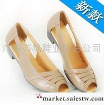 供應  鞋涼鞋真皮坡跟 牛皮鞋子中跟女鞋魚嘴女士涼鞋新款2012夏季508工廠,批發,進口,代購