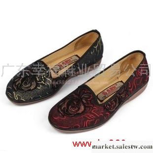 供應 鞋老北京布鞋2012春季新款女鞋防滑媽媽鞋女單鞋2602-045紅黑工廠,批發,進口,代購