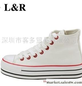 供應帆布鞋人本正品厚底帆布鞋韓版松糕內增高女鞋高幫潮流特價休閑鞋女工廠,批發,進口,代購