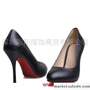 供應單鞋2012春新女鞋款秋款女鞋高跟鞋單鞋真皮夜店ol黑色春新春鞋子工廠,批發,進口,代購
