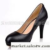 供應單鞋2012春款女鞋秋款女鞋圓頭單鞋真皮夜店ol黑色春鞋防水臺高跟鞋子工廠,批發,進口,代購