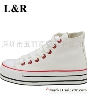 供應帆布鞋人本正品厚底帆布鞋韓版松糕內增高女鞋高幫潮流特價休閑鞋女工廠,批發,進口,代購
